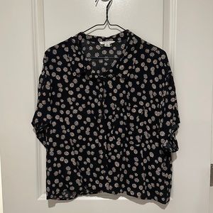 Button down flower AE shirt
